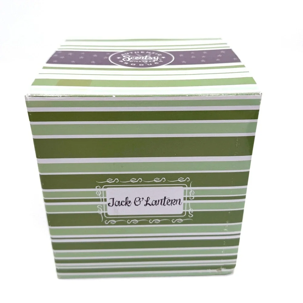 Scentsy Jack O' Lantern Full-Size Wax Warmer Orange Green 2010s Retired‎ Fall